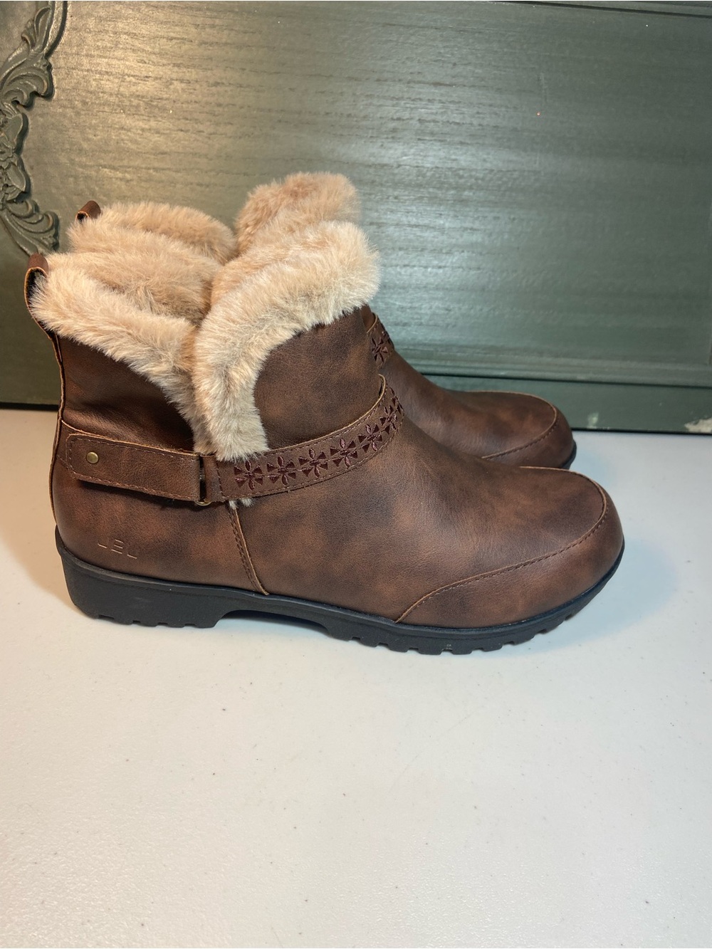 JBU Jambu Finland Faux-Fur Lined Ankle Boots - Brown